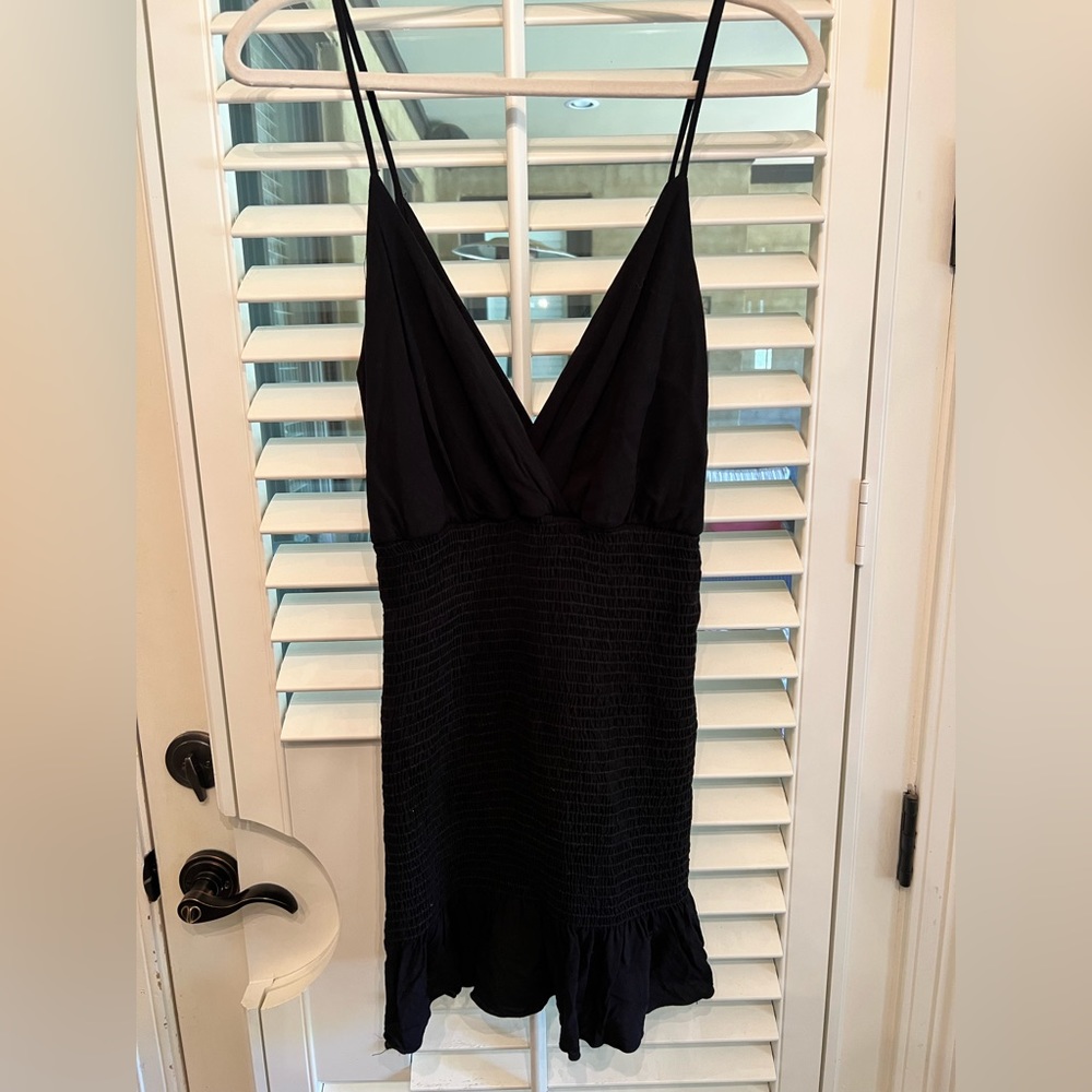 Smocked mini dress